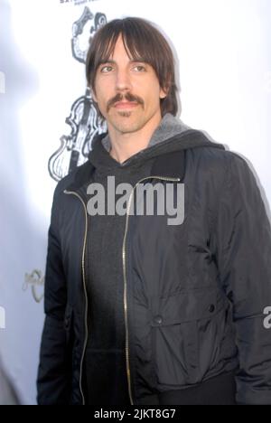 The Singer Anthony Kiedis from the rock band Red Hot Chili Peppers appearing on the red carpet at the Henry Fonda Theater in Hollywood (Los Angeles) Stock Photo