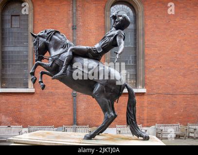 A closeup of the Conversion of Saint Paul in St Paul's Covent Garden Stock Photo