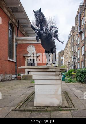 A closeup of the Conversion of Saint Paul in St Paul's Covent Garden Stock Photo