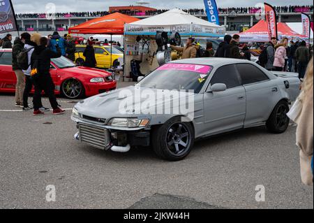 Navarra, Espagne; 6 mars 2022: Toyota Mark II X90 a réglé voiture de sport japonaise Banque D'Images