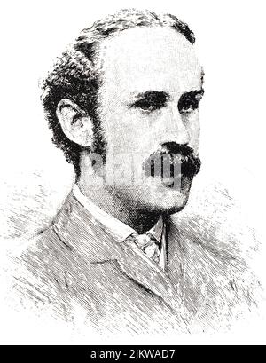 1875 environ , GRANDE-BRETAGNE : l'écrivain britannique Walter Horatio PATER ( 1839 - 1894 ) , précurseur de DECADENTISM, critique et ami le plus influent du dramaturge irlandais OSCAR WILDE ( 1854 - 1900 ) à Brasenose College , Oxford , Au cours de son étude - SCRITTORE - portrait - ritrato - gravure - incisione - bachigi - moustache - LETTERATURA - LITTÉRATURE - POÈTE - POETA - POÉSIE - DRAMMATURGO - écrivain - scénariste - DECADENTISMO - TEATRO - THÉÂTRE - THÉÂTRE - THÉÂTRE - POÉSIE - DANDY - GAY - critique d' arte --- Archivio GBB Banque D'Images