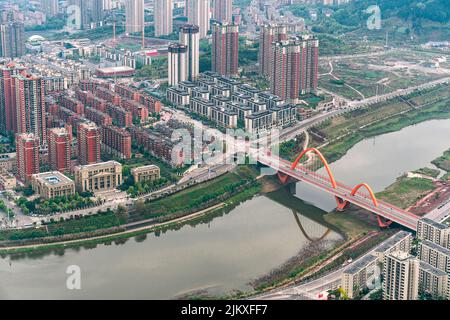 Ponts dans les villes modernes - Chine Banque D'Images