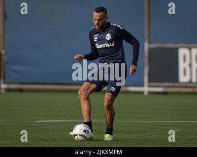 Porto Alegre, Brésil. 03rd août 2022. RS - Porto Alegre - 03/08/2022 - FORMATION DE GREMIO - Guilherme joueur de Gremio pendant l'entraînement au Centre de formation CT do Gremio. Photo: Maxi Franzoi/AGIF/Sipa USA crédit: SIPA USA/Alay Live News Banque D'Images