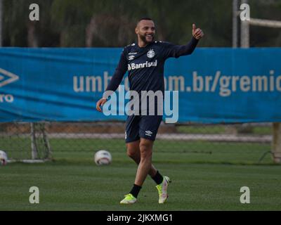 Porto Alegre, Brésil. 03rd août 2022. RS - Porto Alegre - 03/08/2022 - FORMATION DE GREMIO - Guilherme joueur de Gremio pendant l'entraînement au Centre de formation CT do Gremio. Photo: Maxi Franzoi/AGIF/Sipa USA crédit: SIPA USA/Alay Live News Banque D'Images