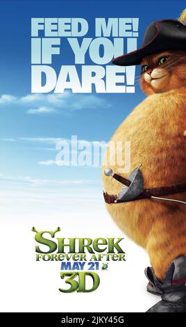 POSS IN BOOTS POSTER, SHREK FOREVER AFTER, 2010 Banque D'Images