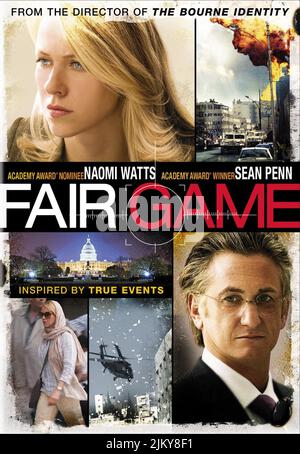 NAOMI WATTS, Sean Penn, affiche un jeu équitable, 2010 Banque D'Images