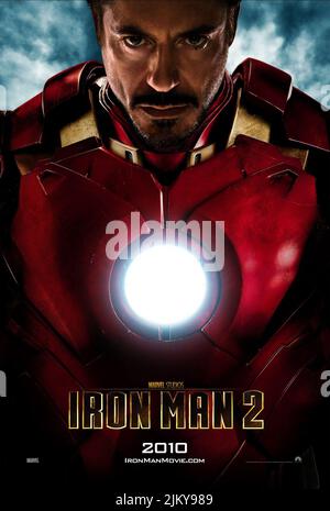 ROBERT DOWNEY AFFICHE JR, IRON MAN 2, 2010 Banque D'Images