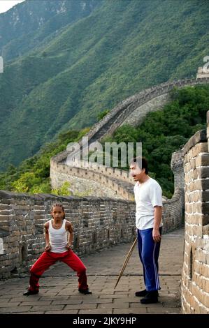 JADEN SMITH, JACKIE CHAN, Karaté Kid, 2010 Banque D'Images