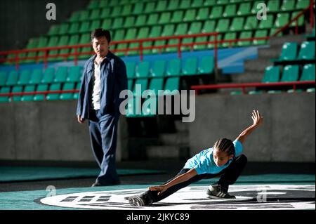 JACKIE CHAN, JADEN SMITH, Karaté Kid, 2010 Banque D'Images