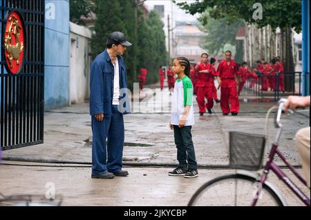 JACKIE CHAN, JADEN SMITH, Karaté Kid, 2010 Banque D'Images