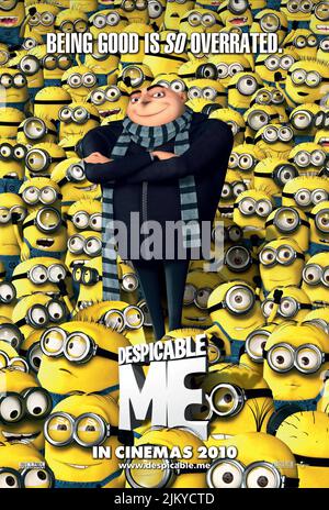 GRU, AFFICHE DES MINIONS, MÉPRISABLE MOI, 2010 Banque D'Images