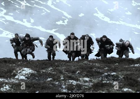 NOEL CLARKE, JJ FEILD, RIZ AHMED, DIMITRI LEONIDAS, David Morrissey, Michael FASSBENDER, LIAM CUNNINGHAM, Centurion, 2010 Banque D'Images