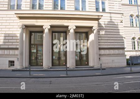 Bâtiment du tribunal de district de la ville de bonn, appelé Landgericht, historique Banque D'Images