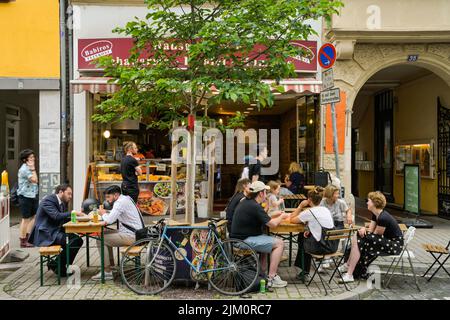 Särencafe, Imbiß, Leipziger Straße, Bockenheim, Francfort-sur-le-main, Hessen, Allemagne Banque D'Images