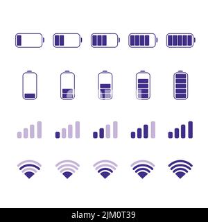 Icônes vectorielles des symboles de connexion. Illustration de Vecteur