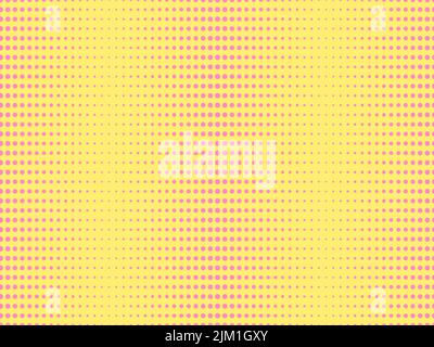 Motif à pois et motif Pop Art sans couture. 1960s fond pop art. Modèle de conception pour bannières, affiches et articles promotionnels. Illustration vectorielle Illustration de Vecteur