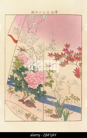 De la série Yachigusa. Musée : COLLECTION PRIVÉE. Auteur: Ueno Seiko. Banque D'Images
