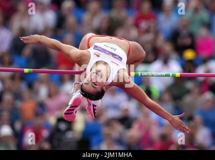 Laura Zialor, en Angleterre, en action pendant le tournoi de qualification des femmes au stade Alexander, le septième jour des Jeux du Commonwealth de 2022 à Birmingham. Date de la photo: Jeudi 4 août 2022. Banque D'Images