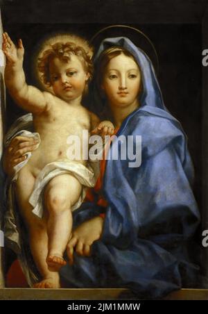 Vierge et enfant. Musée: Musei Vaticani dans Viale Vaticano, Rome. Auteur: CARLO MARATTA. Banque D'Images