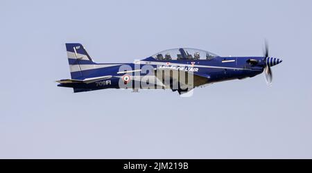 Armee de l'air Pilatus PC 21 fait ses débuts au Royal International Tattoo en 2022 Banque D'Images