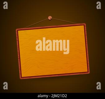 Pour votre texte écran en bois Illustration de Vecteur