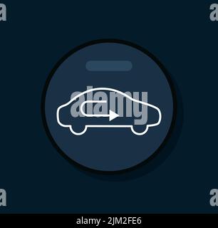 Commande de climatisation de voiture avec bouton de climatisation, conception vectorielle EPS 10 Illustration de Vecteur