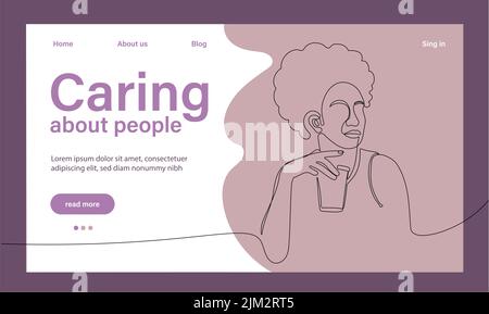 La charité et l'aide de la communauté de petits bénévoles. Les gens qui s'occupent. Volontaire, sponsoring, concept d'altruisme pour la bannière, la conception de site Web ou la page Web d'atterrissage. Illustration vectorielle Illustration de Vecteur