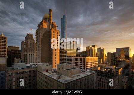 Hôtel Intercontinental à Magnificent Mile, Chicago. Banque D'Images