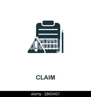 Icône de réclamation. Ligne simple monochrome icône d'expédition pour les modèles, la conception Web et les infographies Illustration de Vecteur