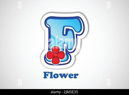 Autocollants alphabet pour enfants. Bon pour les projets d'école et de maternelle. Illustration vectorielle. Illustration de Vecteur