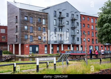 Chester, Royaume-Uni: 3 juillet 2022: Une scène générale d'un bloc moderne d'hébergement étudiant Banque D'Images