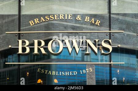 Les restaurants de Liverpool Banque D'Images