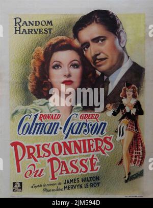 RONALD COLMAN et GREER GARSON en RÉCOLTE ALÉATOIRE 1942 réalisateur MERVEYN Leroy roman James Hilton Metro Goldwyn Mayer Banque D'Images