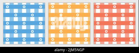 Ensemble à motif Vichy Illustration de Vecteur