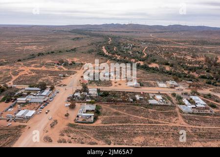 La ville de Silverton, à l'extrême ouest de la Nouvelle-Galles du Sud, en Australie. Banque D'Images