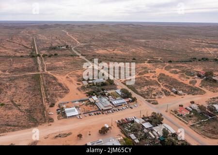 La ville de Silverton, à l'extrême ouest de la Nouvelle-Galles du Sud, en Australie. Banque D'Images