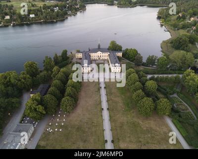 Vue aérienne du palais Ulriksdal de Stockholm, Suède Banque D'Images