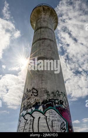 Le phare de Broadwater Beach à Biloxi, Mississippi, États-Unis Banque D'Images