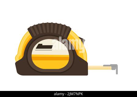 Ruban de mesure outil industriel illustration vectorielle isolée sur fond blanc Illustration de Vecteur