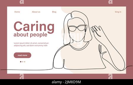 La charité et l'aide de la communauté de petits bénévoles. Les gens qui s'occupent. Volontaire, sponsoring, concept d'altruisme pour la bannière, la conception de site Web ou la page Web d'atterrissage. Illustration vectorielle Illustration de Vecteur