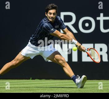 Cristian Garin (Chili) jouant au Rothesay International, Eastbourne, Royaume-Uni. 20th juin 2022. Banque D'Images