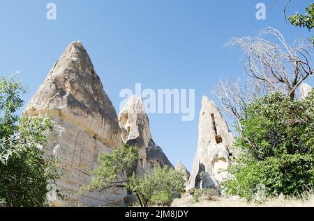 La formation de pierre il de la Cappadoce Turquie Banque D'Images
