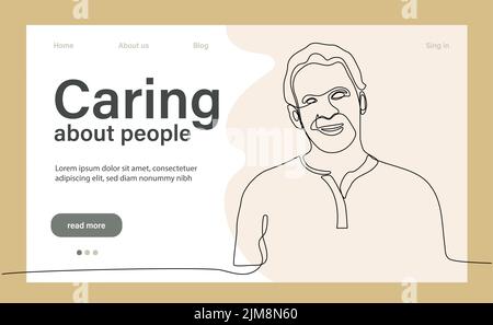 La charité et l'aide de la communauté de petits bénévoles. Les gens qui s'occupent. Volontaire, sponsoring, concept d'altruisme pour la bannière, la conception de site Web ou la page Web d'atterrissage. Illustration vectorielle Illustration de Vecteur