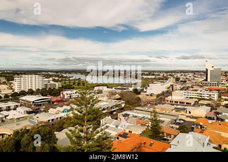 Vue sur Bunbury depuis Marlston Hill Lookout, Australie occidentale Banque D'Images