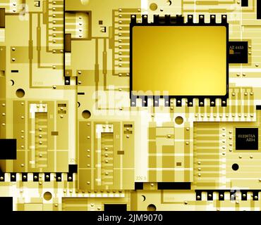 Carte de circuits électroniques Banque D'Images
