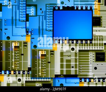 Carte de circuits électroniques Banque D'Images