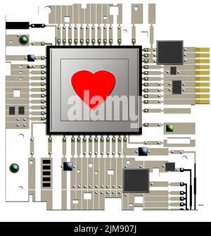 Carte de circuits électroniques Banque D'Images