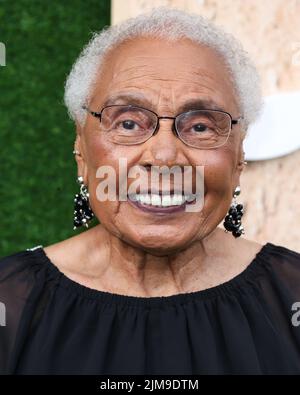 Los Angeles, États-Unis. 04th août 2022. LOS ANGELES, CALIFORNIE, États-Unis - AOÛT 04 : Billie Harris arrive à la première de Los Angeles de la saison 1 « A League of Own » d'Amazon Prime Video qui s'est tenue au stade Easton de l'Université de Californie, Los Angeles (UCLA) sur 4 août 2022 à Los Angeles, Californie, États-Unis. (Photo de Xavier Collin/image Press Agency) Credit: Image Press Agency/Alay Live News Banque D'Images