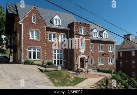 Phi Sigma Kappa Greek Housing à l'Université de Virginie-Occidentale Banque D'Images