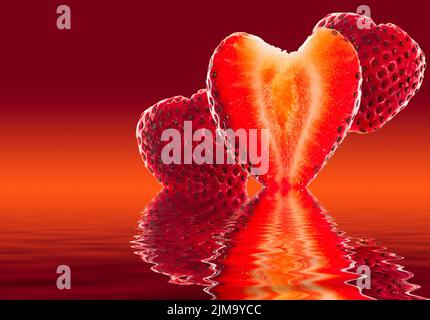 Sweet Heart, coupe fraise en forme de coeur